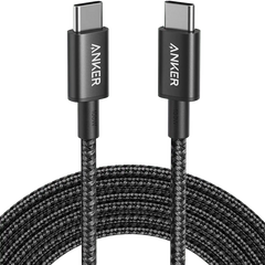 New Nylon USB-C to USB-C 100W Cable (10 ft, 2-Pack)