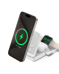 Refurbished Anker MagGo Wireless Charging Station (Foldable 3-in-1)