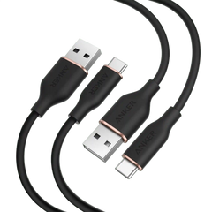 Anker 15W USB-A to USB-C Cable 2Pack (3 ft, Silicone)