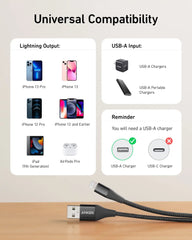Anker 551 USB-A to Lightning Cable (3 ft / 6 ft / 10 ft)