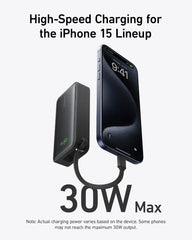 Anker Nano Power Bank (30W, Built-In USB-C Cable) WM