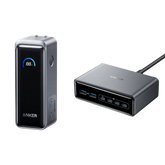 Anker Prime Power Bank (9.6K, 65W, Fusion) and Charger (200W, 6 Ports, GaN)