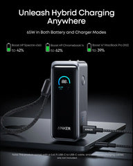 Anker Prime Power Bank (9.6K, 65W, Fusion) and Charger (200W, 6 Ports, GaN)