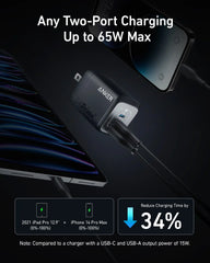 Anker Prime 67W GaN Wall Charger (3 Ports) 2-Pack