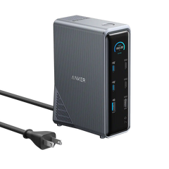 Refurbished Anker Prime Charging Docking Station (14-in-1, Dual Display, 160W)
