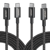 New Nylon USB-C to USB-C 100W Cable (10 ft, 2-Pack)