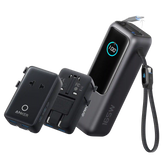 Anker Laptop Power Bank (25K, 165W, Built-In and Retractable Cables) and Anker Nano Travel Adapter (5-in-1, 20W, 1-Pack)