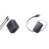 Anker Nano Charger (70W, 3 Ports) and Anker Nano Power Bank (10K, 45W, Built-In Retractable USB-C Cable)
