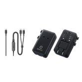 Anker Nano Travel Adapter (5-in-1, 20W, 1-Pack) and Anker 140W 2-in-1 USB-C to USB-C Cable