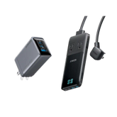 Anker Prime 6-in-1 Charging Station (140W) and Anker Prime Charger (100W, 3 Ports, GaN)