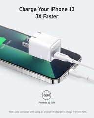 Anker Nano Charger (30W) and New Nylon USB-C to USB-C 100W Cable (10 ft)