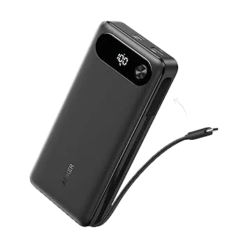 Anker Power Bank (20K, 87W, Built-In USB-C Cable)
