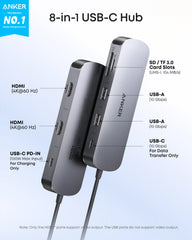 Anker Nano USB-C Hub (8-in-1, Dual Display)