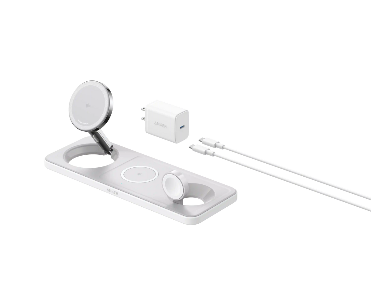 Refurbished Anker MagGo Wireless Charging Station (3-in-1 Pad)