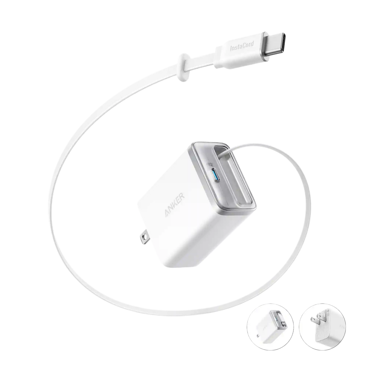 Anker Nano Charger (35W, Built-In Retractable USB-C Cable)