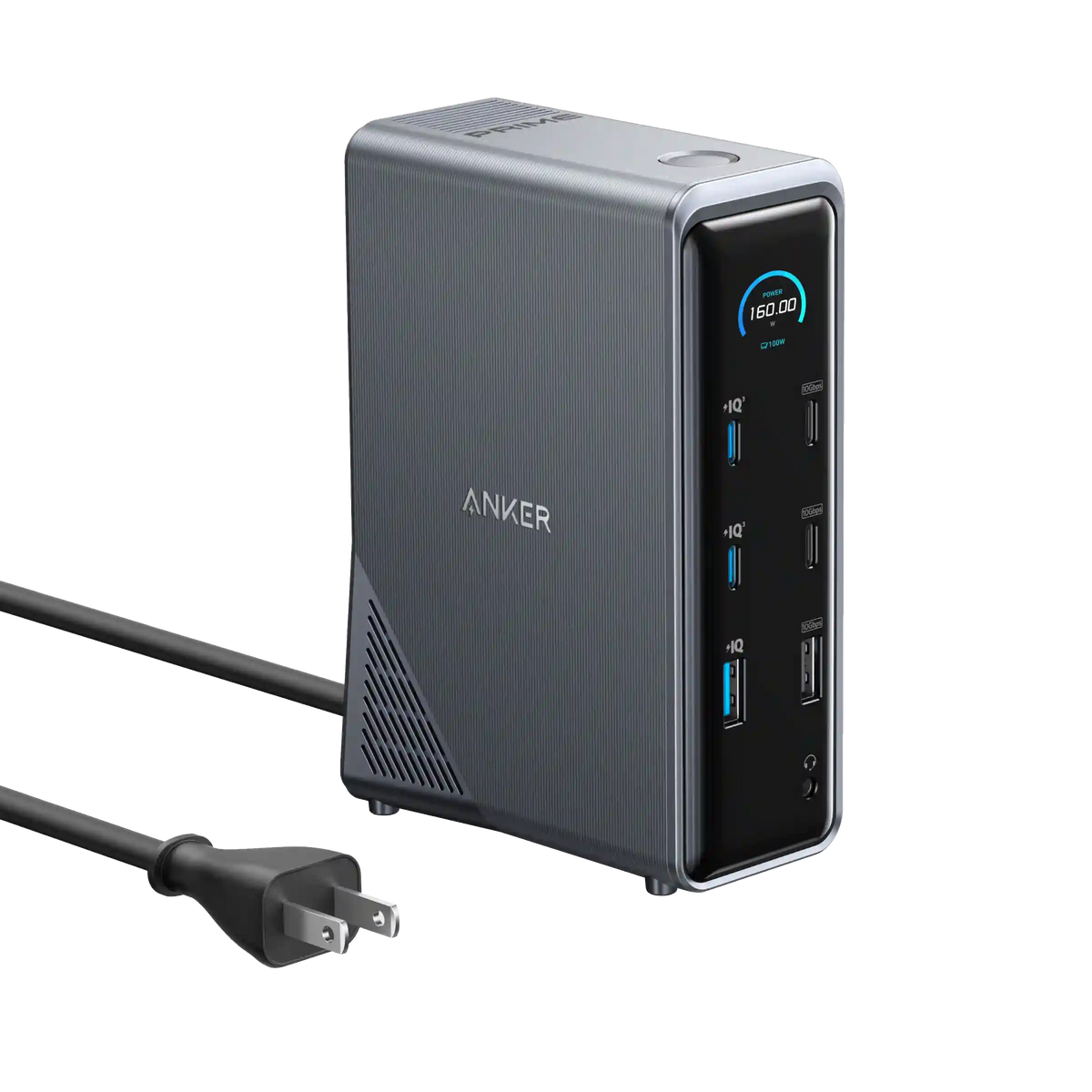 Refurbished Anker Prime Charging Docking Station (14-in-1, Dual Display, 160W)