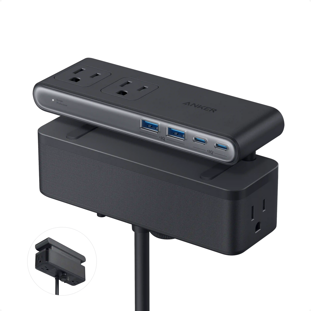 Anker Nano Power Strip (10-in-1, 70W, Clamp) WM