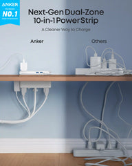 Anker Nano Power Strip (10-in-1, 70W, Clamp) WM