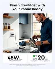 Anker Nano Charger (45W) with USB-C to USB-C Cable WM