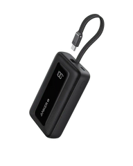 Anker Zolo Power Bank (10K, 30W) with a 5.4-inch (13.7 cm) built-in USB-C cable.