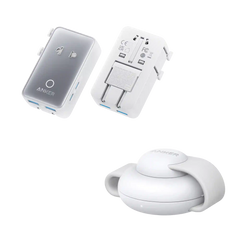 Anker MagGo Wireless Charging Station (3-in-1, Foldable Pad) and Anker Nano Travel Adapter (5-in-1, 20W, 1-Pack)