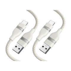 Anker USB-A to USB-C Cable (3 ft, Upcycled-Braided)（2-Pack）