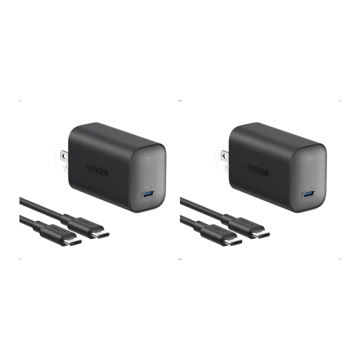 Anker Nano Charger (100W) with USB-C Cable (2-pack)