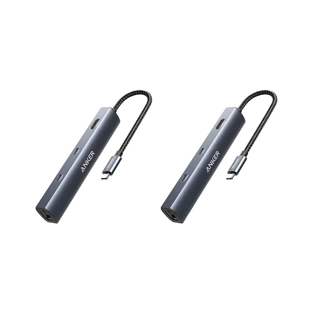 Anker 543 USB-C Hub (6-in-1, Slim), 2-pack
